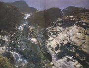 John Singer Sargent Glacier Streams-The Simplon (mk18) oil painting artist